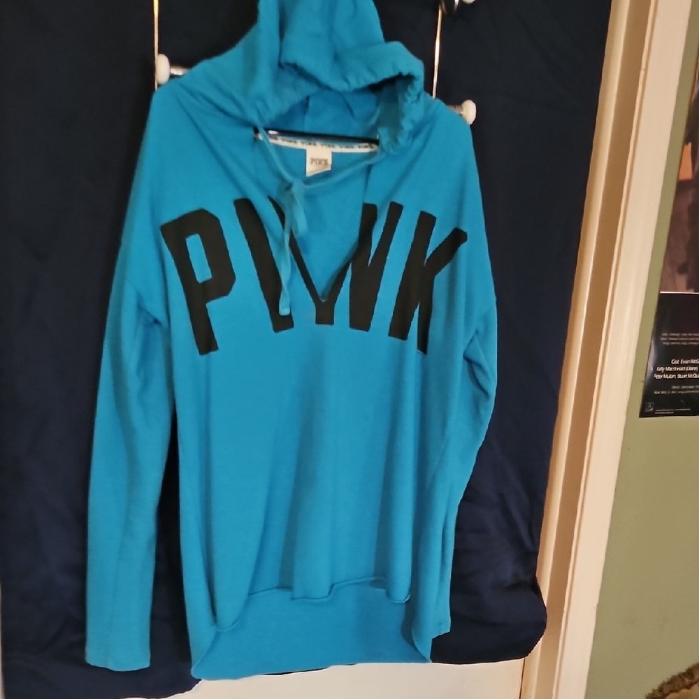 PINK Victoria's Secret Turquoise V Neck Slit